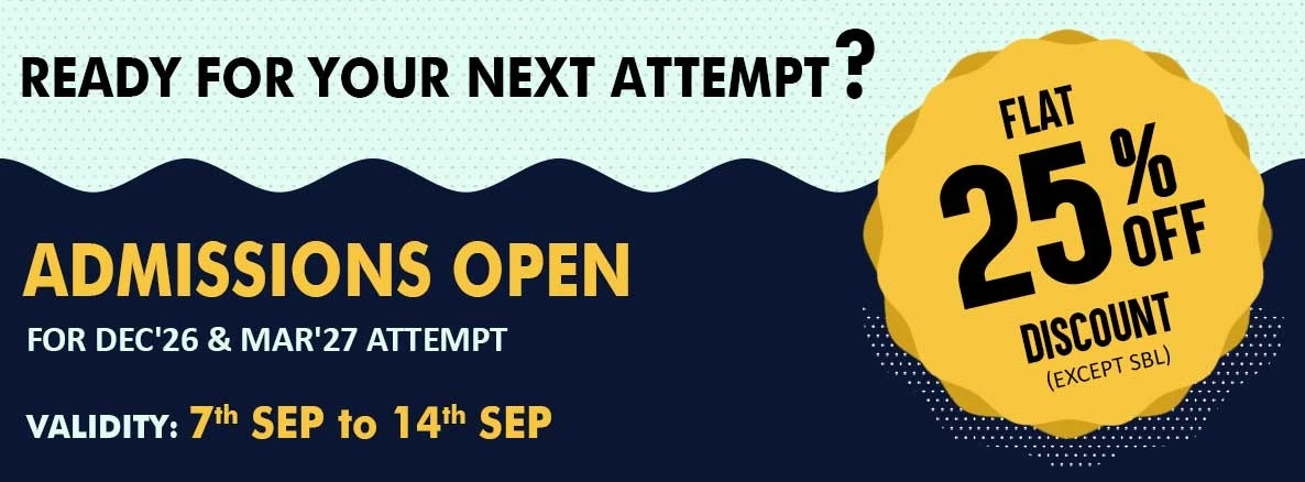 Admissions Open – Regular Batch Dec 2026 & Mar 2027 (T&C Apply)