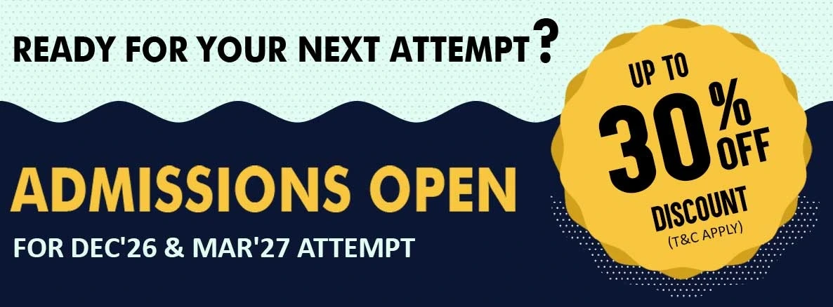 Admissions Open – Regular Batch Dec 2026 & Mar 2027 (T&C Apply)